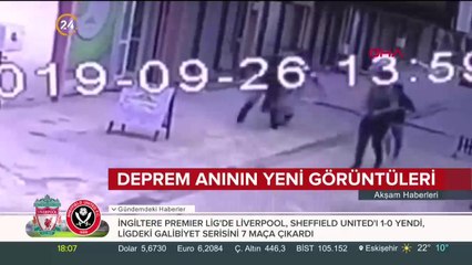 Deprem anının yeni görüntüleri