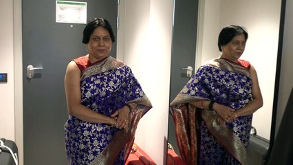 BDMV-97 Aruna Sharma ready to go out Operahuset Walking Oslo Sep 21, 2019