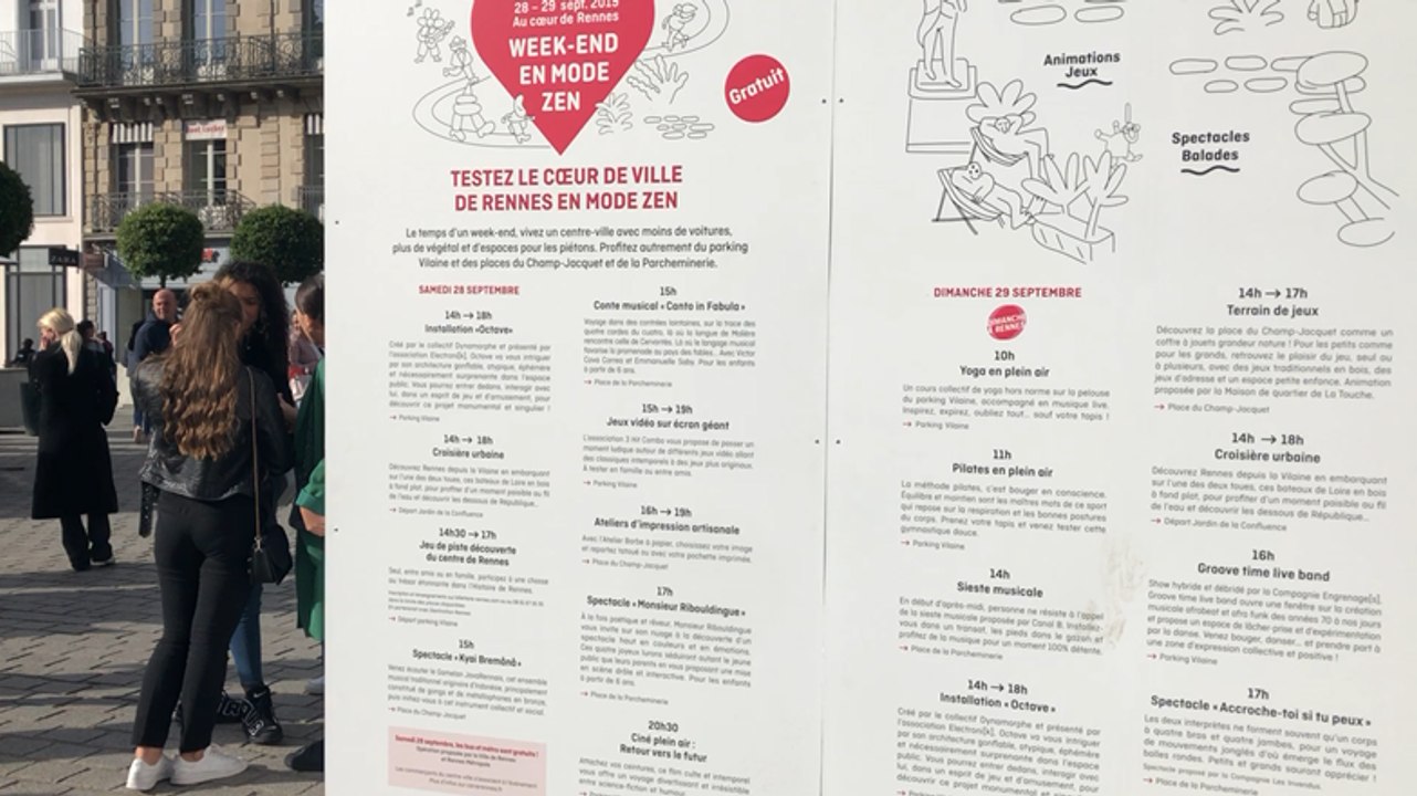 Rennes sans voiture dans le centre ce week-end