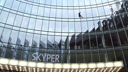 "Spiderman" francés vuelve a hacer de las suyas, ahora en Fráncfort