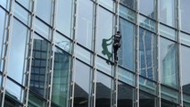 'French Spiderman' scales a 39-storey skyscraper in Frankfurt