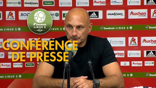 Conférence de presse AC Ajaccio - Valenciennes FC (2-0) : Olivier PANTALONI (ACA) - Olivier GUEGAN (VAFC) - 2019/2020