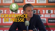 Conférence de presse RC Lens - Paris FC (2-1) : Philippe  MONTANIER (RCL) - Mecha BAZDAREVIC (PFC) - 2019/2020