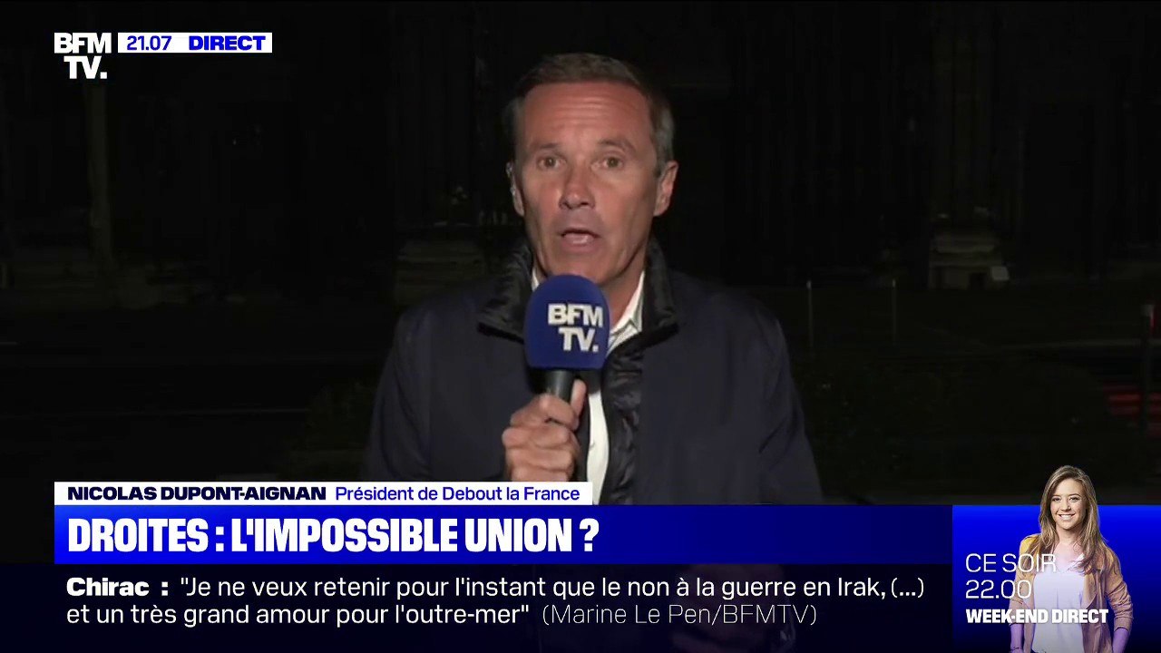 Nicolas Dupont-Aignan sur la convention de la droite: "Il faut une union des patriotes"