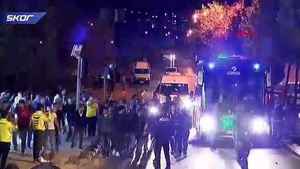 Fenerbahçe'yi taraftarı karşıladı