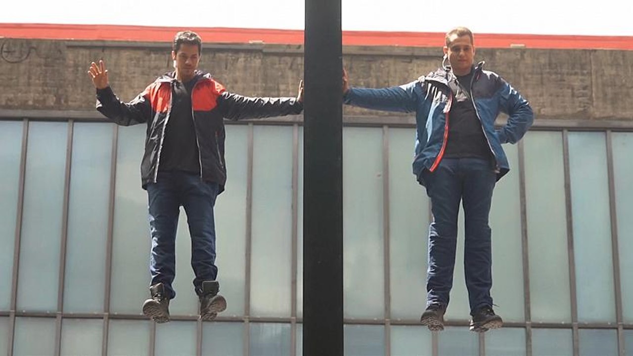 4 Stunden lang: Männer 'schweben' über São Paulo