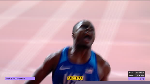 Coleman wins 100m gold at World Championships