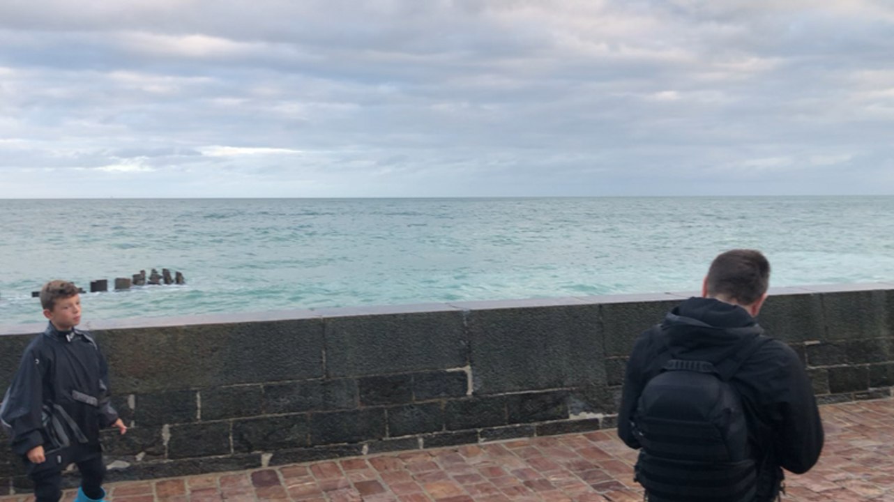 Saint-Malo. Beau spectacle avec les grandes marées !