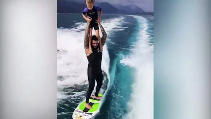 Timati, kızıyla dalga sörfü yaptı, milyonlar izledi