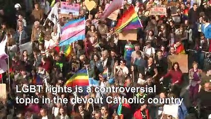 Polish Gay Pride marchers defy violent counter-protesters