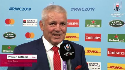 Warren Gatland post match interview