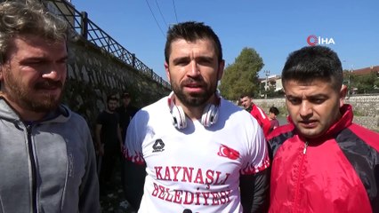 Şehrin ortasından geçen dereyi spor alanı yaptılar