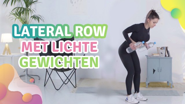 lateral row met lichte gewichten - Gezonder leven