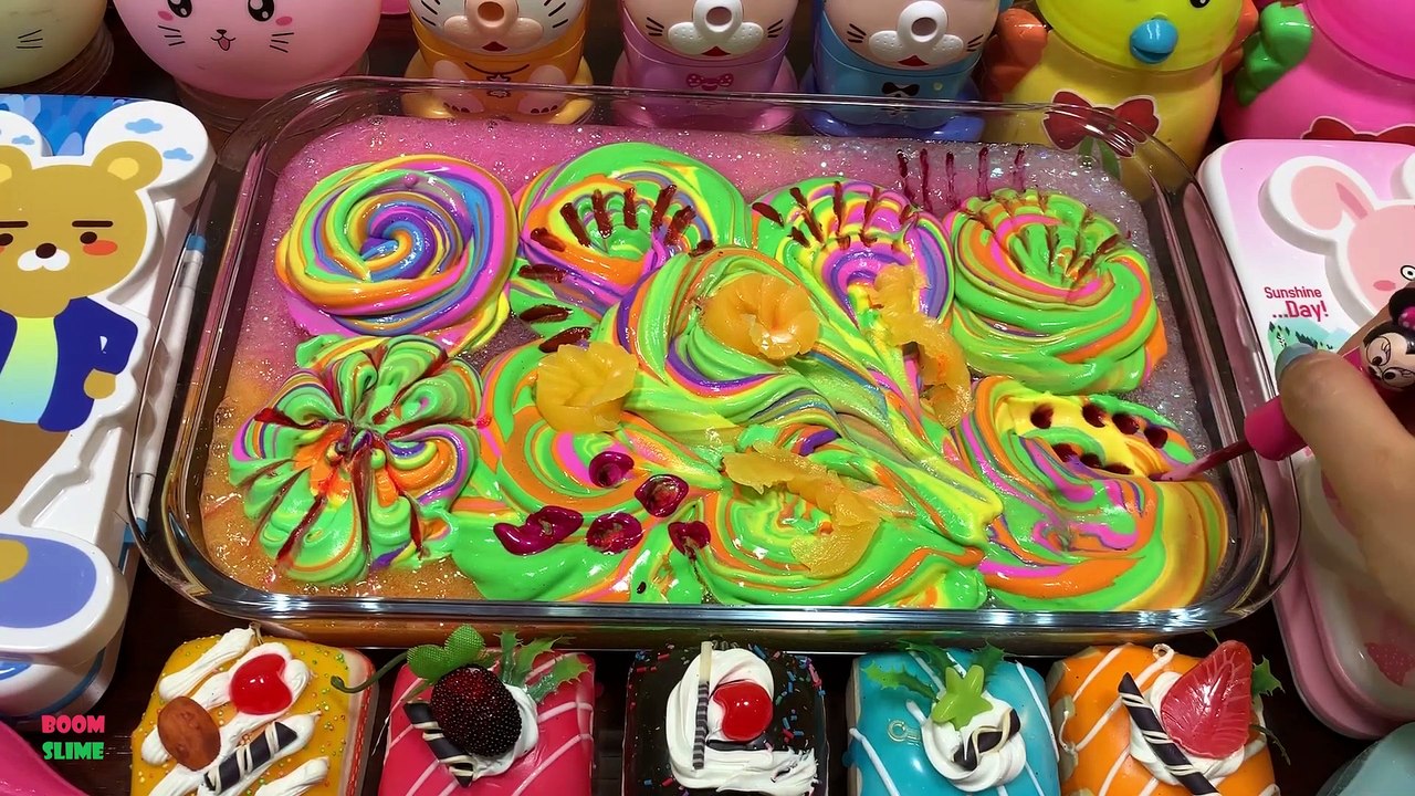 Relaxing with Piping Bags !! Mixing Random Things Into Slime !! Satisfying Slime Smoothie #679