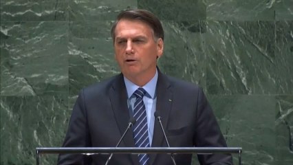 Bolsonaro reitera en la ONU la "exageración" y "manipulación" en torno a los incendios en la Amazonía