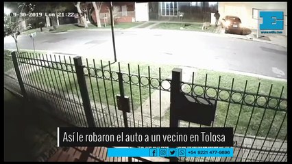 Así le robaron el auto a un vecino de Tolosa