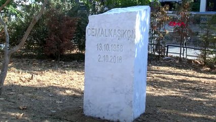 Cemal kaşıkçı için taş anıt açıldı 2