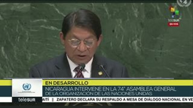 EE.UU.: canciller de Nicaragua condena bloqueo contra Cuba y Venezuela