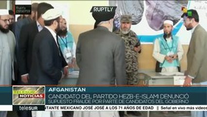 Afganistán: candidato denuncia presunto fraude electoral