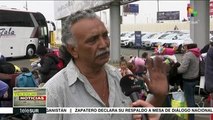 Perú: venezolanos rechazan bloquean vuelo para regresar a su país