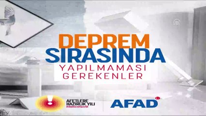 AFAD'dan depreme ilişkin videolu uyarı