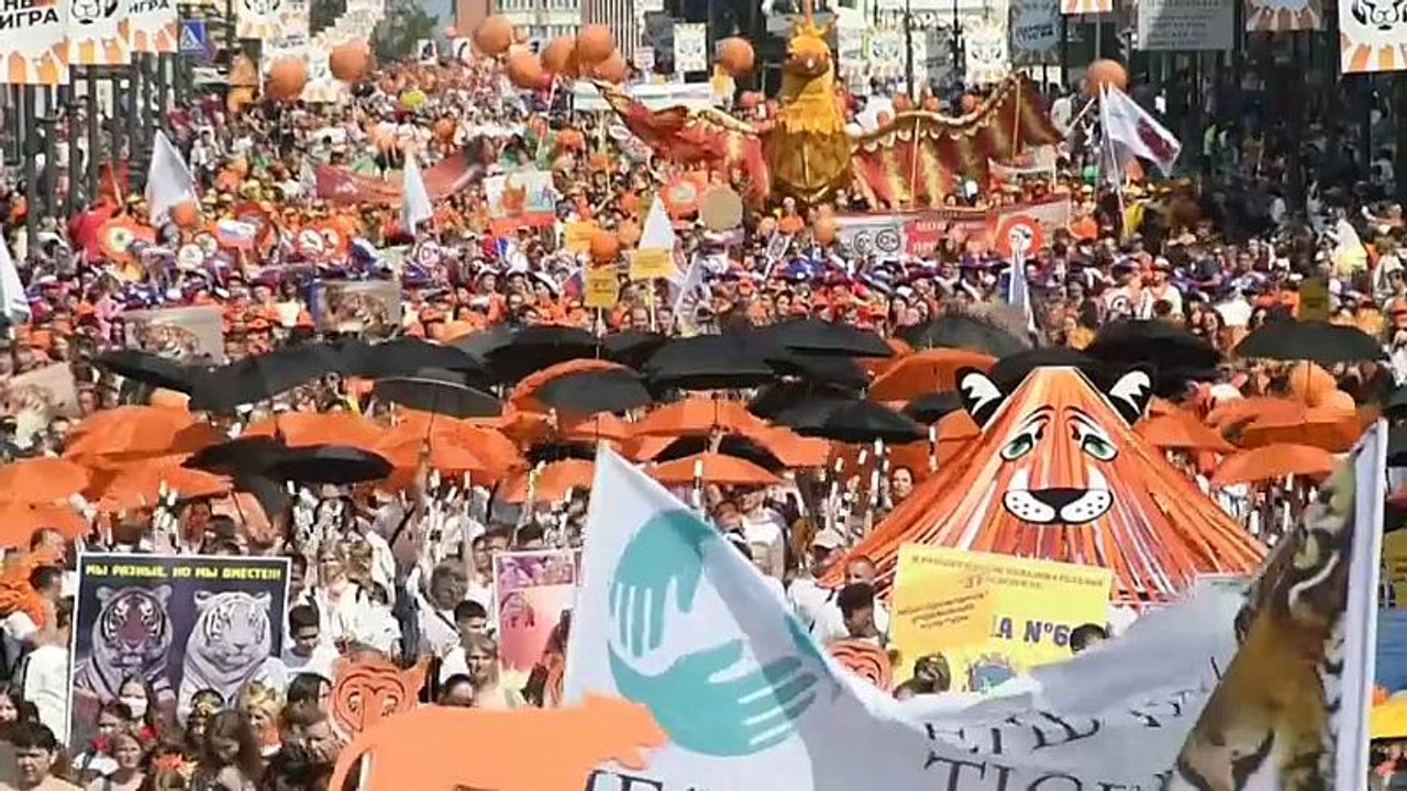 Russland feiert den Tag des Tigers