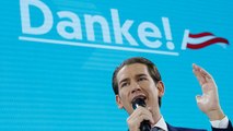 Mehr als 37%: Sprachloser Sebastian Kurz feiert Wahlerfolg der ÖVP