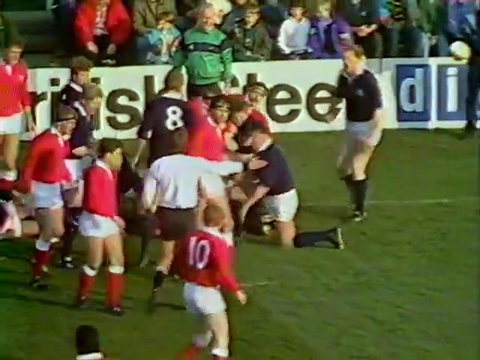 Rugby Union Five Nations 1991 - Scotland v Wales - Highlights