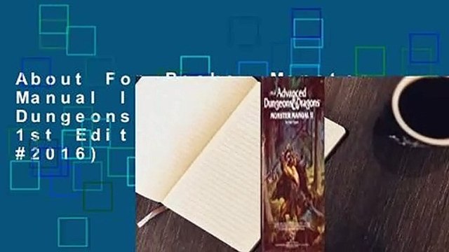 About For Books Monster Manual II (Advanced Dungeons & Dragons 1st Edition, Stock #2016) Review