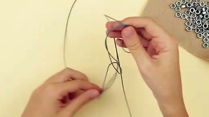 Pulsera de tuercas estilo Shamballa