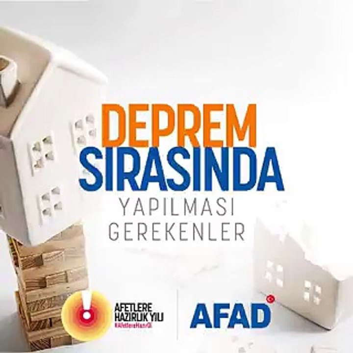 ️Deprem sırasında yapılması gerekenleri biliyor musunuz?
