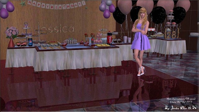 Vlog - #14: Meu Aniversário de 28 anos (Jéssica Dias Oliveira) - (Ano: 2019) - The Sims 2 (Dublado)