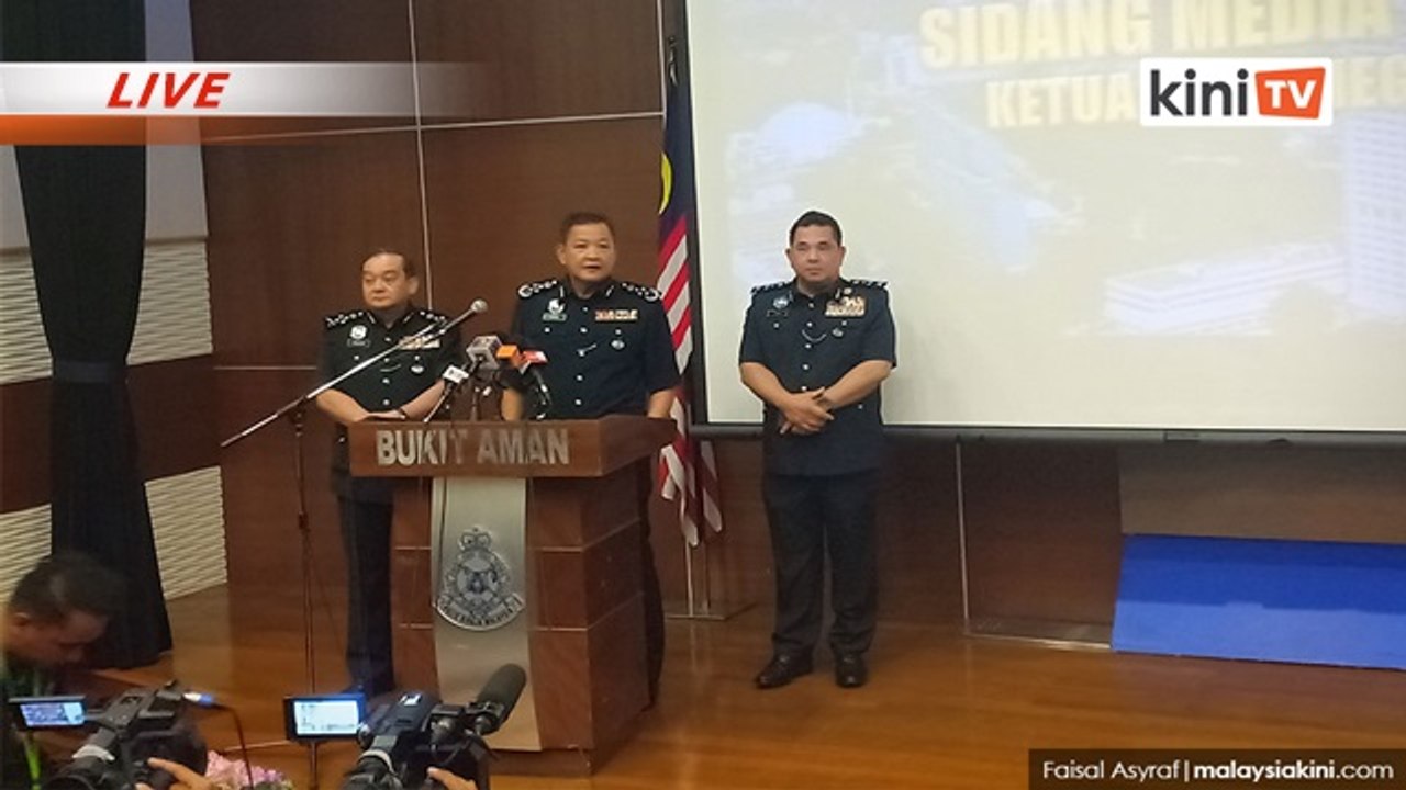 LANGSUNG : Sidang media PDRM di Bukit Aman, Kuala Lumpur