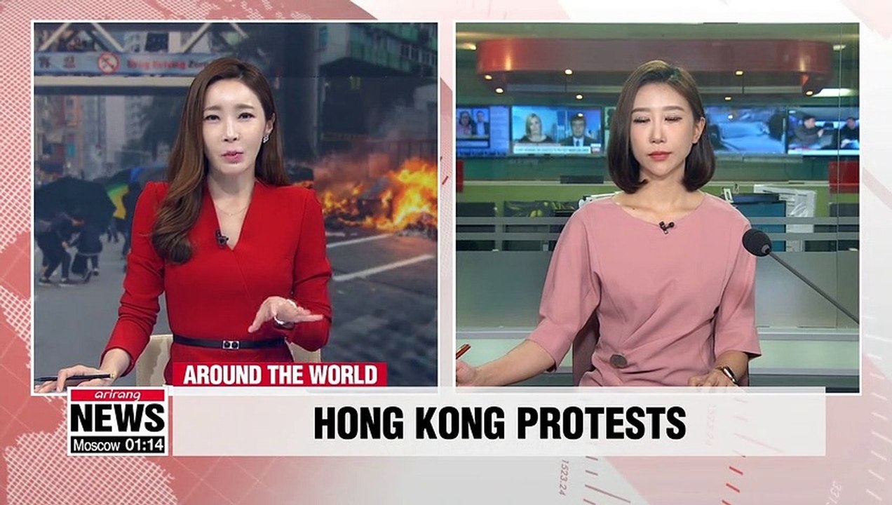Hong Kong protesters mark 5th anniversary of Um...