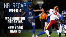 Week 4: Giants take down Redskins