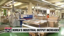Korea's 3 major indicators of industrial activity all increased in August