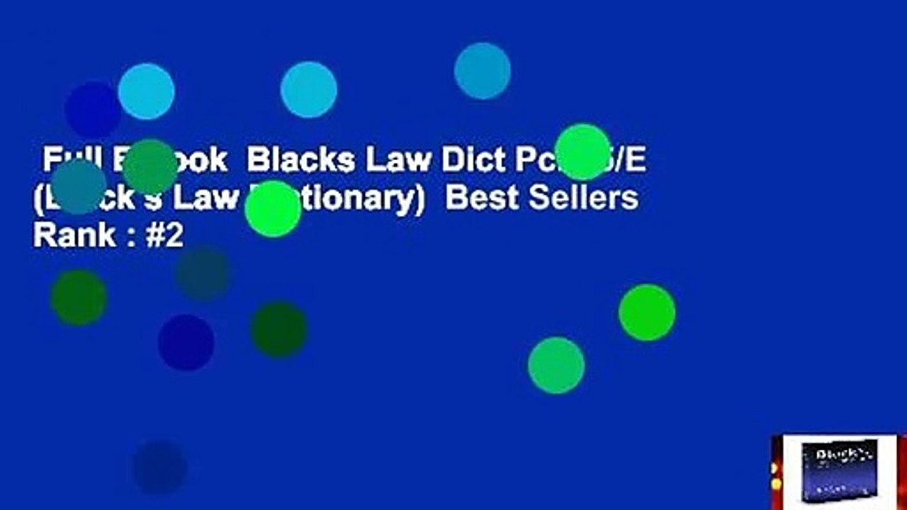Full E-book  Blacks Law Dict Pckt 5/E (Black s Law Dictionary)  Best Sellers Rank : #2