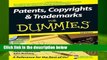 [Read] Patents, Copyrights and Trademarks For Dummies  Review