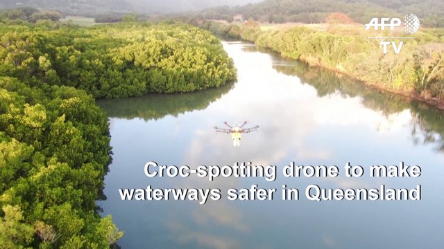 Croc-spotting drone patrol takes off Down Under