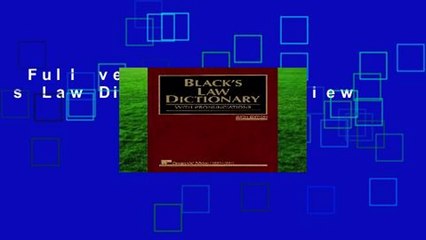 Full version  Black s Law Dictionary  Review
