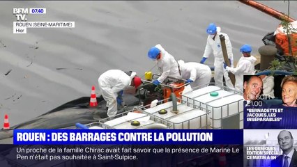 Tải video: Rouen: un barrage a été installé sur la Seine pour repousser les nappes de pollution après l'incendie de l'usine Lubrizol