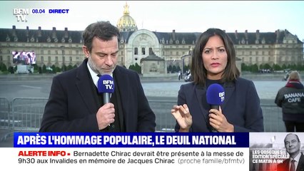 Bernadette Chirac devrait être présente à la messe de 9h30 aux Invalides en mémoire de son mari