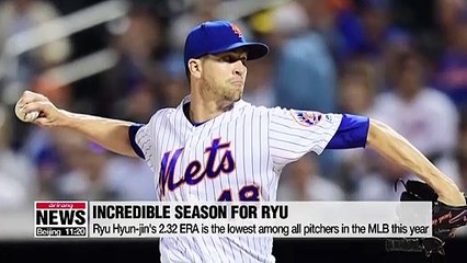 Ryu Hyun-jin, with the lowest ERA this season, goes for Cy Young Award against Jacob deGrom