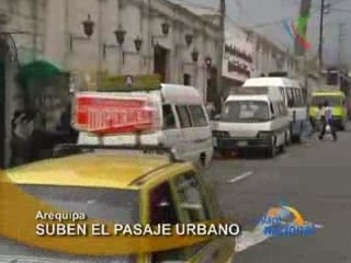 SUBEN EL PASAJE URBANO - AREQUIPA