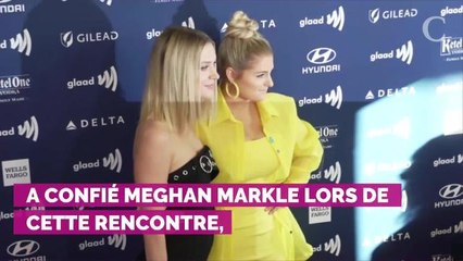 PHOTOS. Meghan Markle : débardeur noir et jupe midi, son look simple et abordable pour un déjeuner avec des activistes