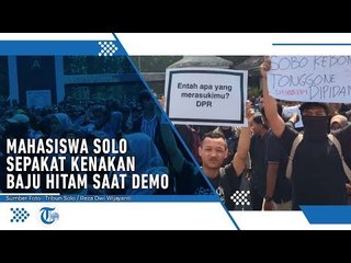 Mahasiswa di Solo Sepakat Kenakan Baju Hitam Saat Demo RUU KPK & RUU KUHP