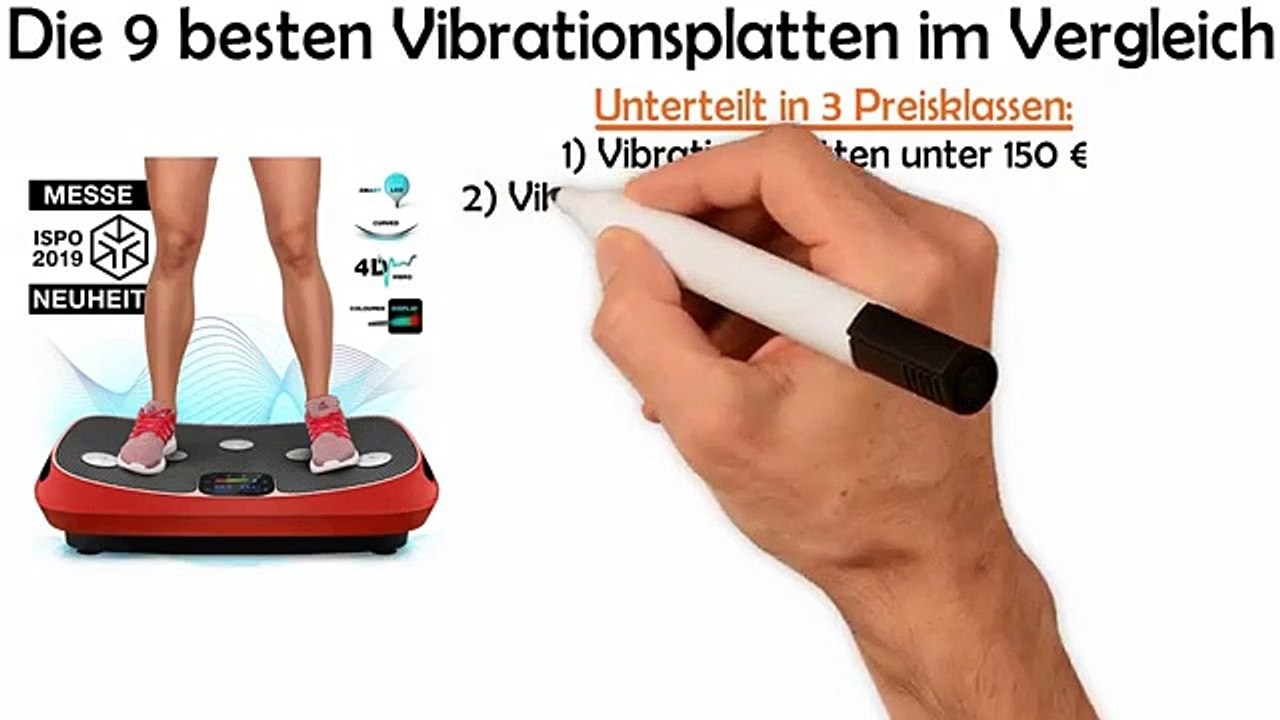 Vibrationsplatte kaufen 092019 - Die 9 besten Vibrationsplatten im Vergleich [3 Preisklassen]