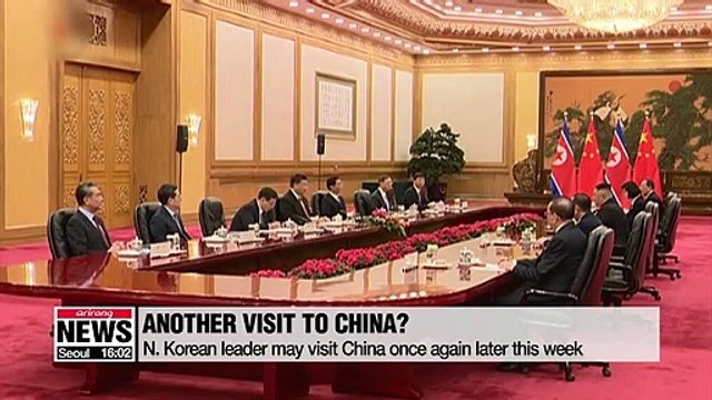 N. Korean leader likely to visit China this week to celebrate 70 years of diplomatic ties