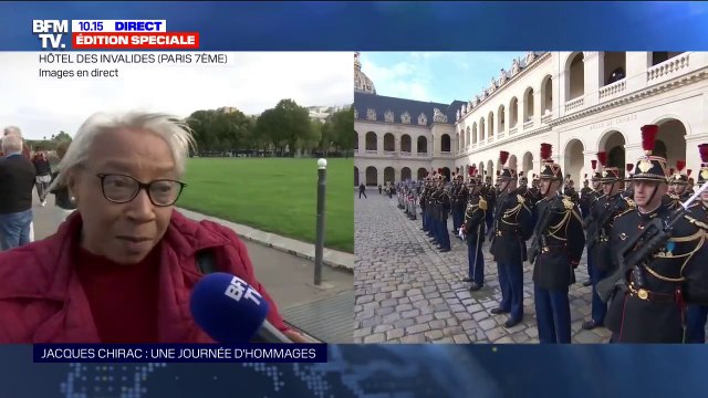 Il était l'homme de la paix, l'homme de la réconciliation. : Emilie a tenu a rendre hommage à Jacques Chirac aux Invalides