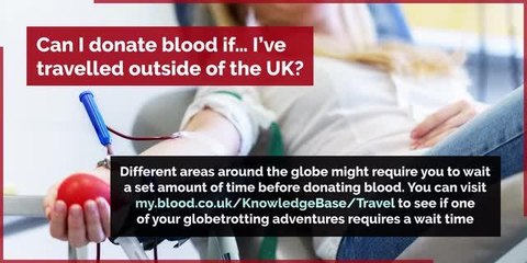 Are you eligible to give blood?